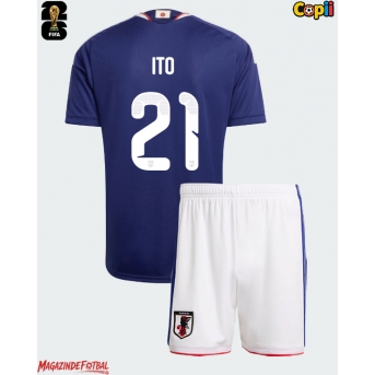 Japonia Hiroki Ito #21 Echipament de Fotbal Replică Mondial 2026 Copii Acasa (+ Șorturi)
